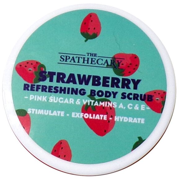 The Spathecary Strawberry Refreshing Body Scrub Pink Sugar & Vitamins A, C & E - Picture 2 of 3